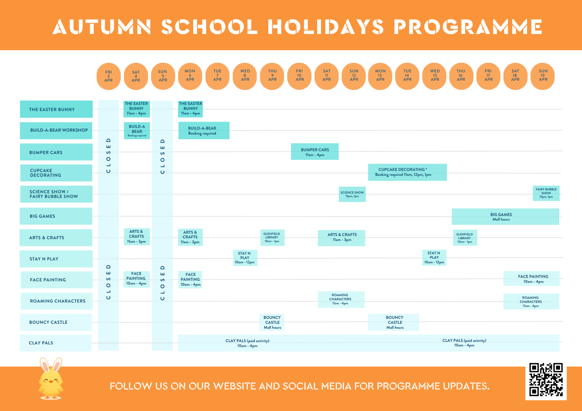 Autumn School Holidays Programme Mailer 2026 1